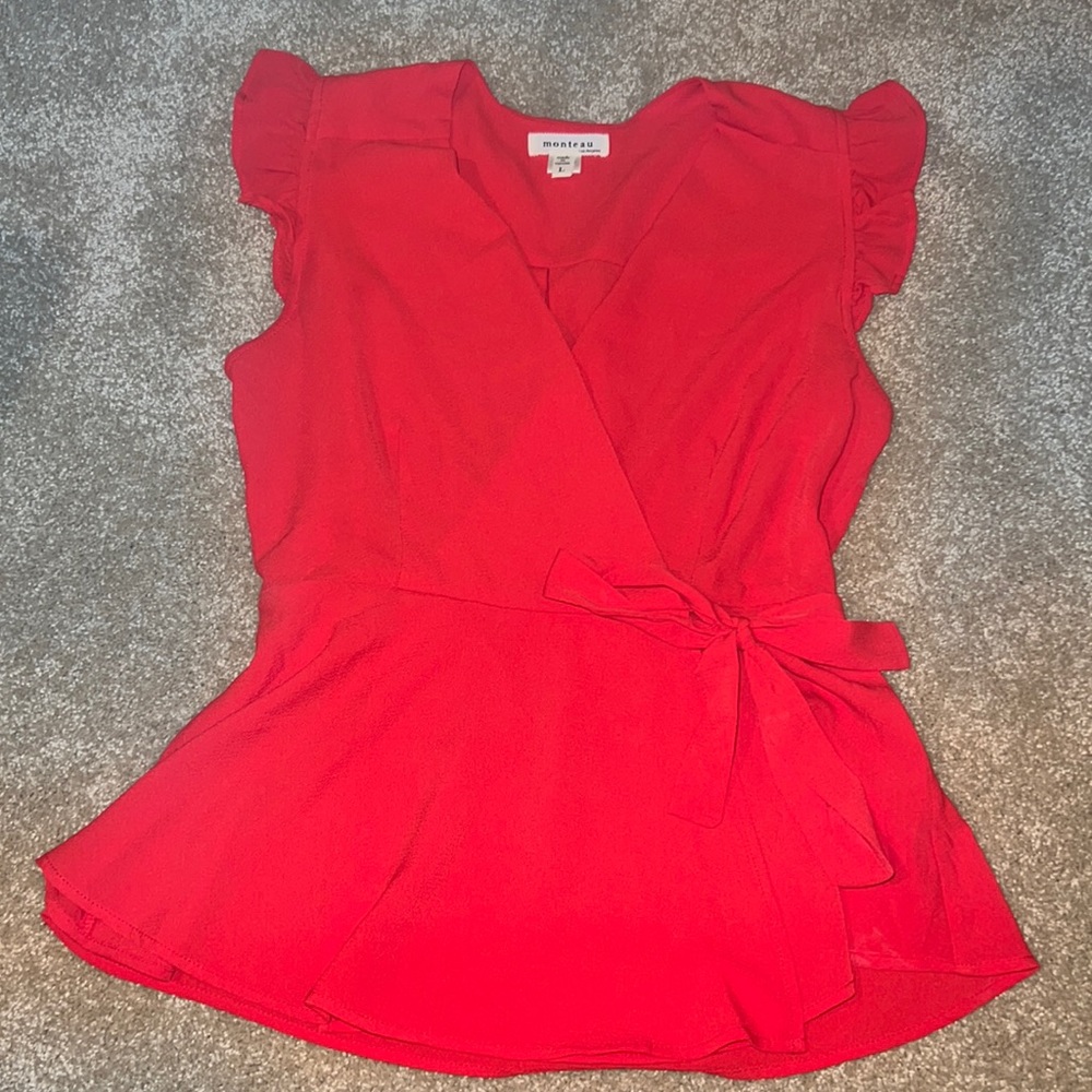 Red blouse